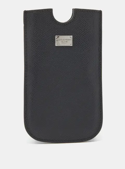 Dolce & Gabbana Black Leather SIII Smartphone Case
