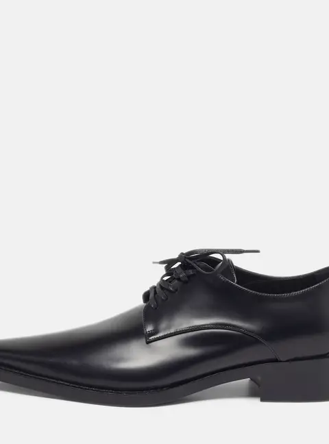 Dolce & Gabbana Zanzara Size 38.5 Black Leather Derby