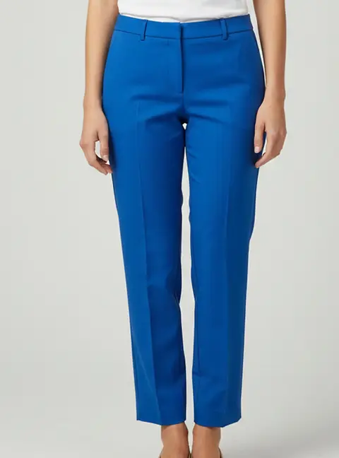 Dries van Noten Blue Cotton Cropped Pants M