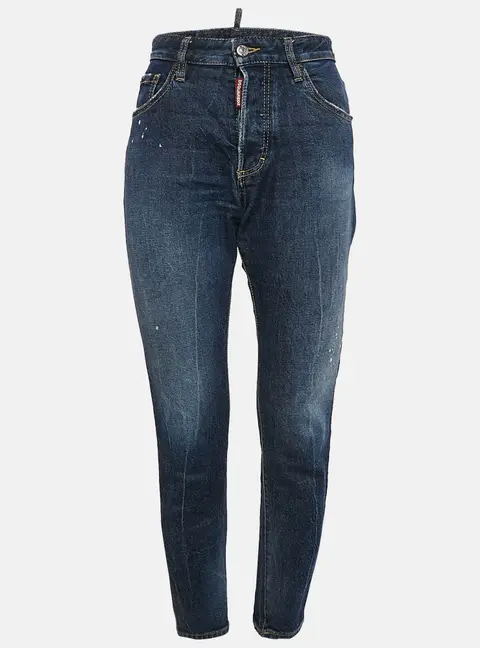 Dsquared2 Blue Washed Denim Skinny Dan Jeans S Waist 31"