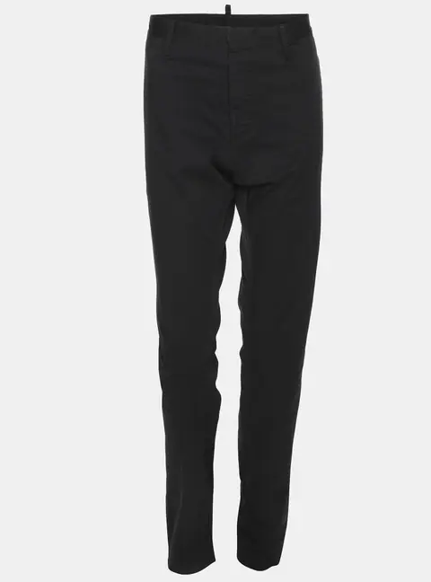 Dsquared2 Black Cotton Trousers L