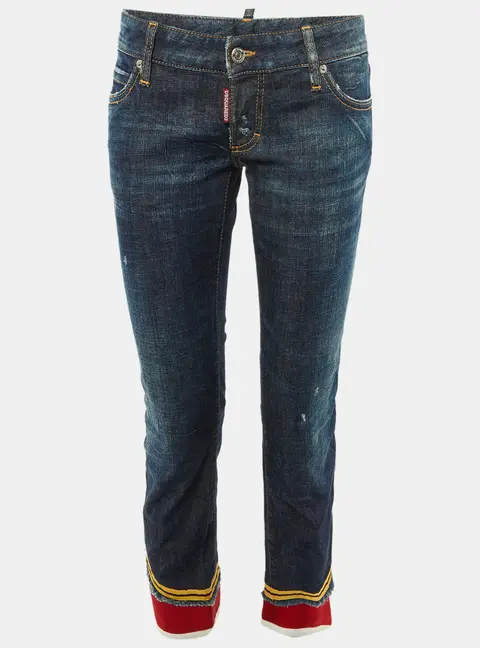 Dsquared2 Blue Denim Capri Jeans M/Waist 34"