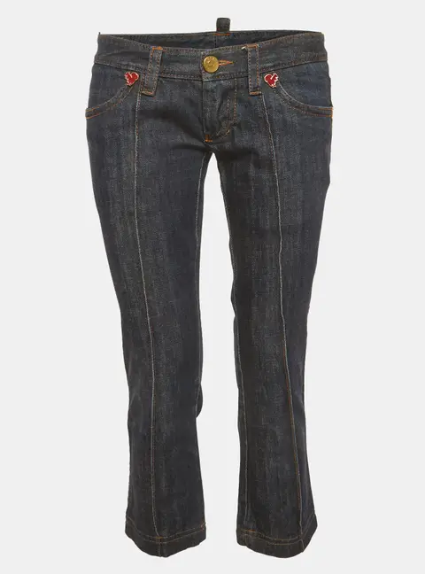 Dsquared2 Blue Denim Crop Jeans M/Waist 30"