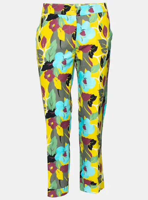 Etro Multicolor Cotton Printed Trousers M