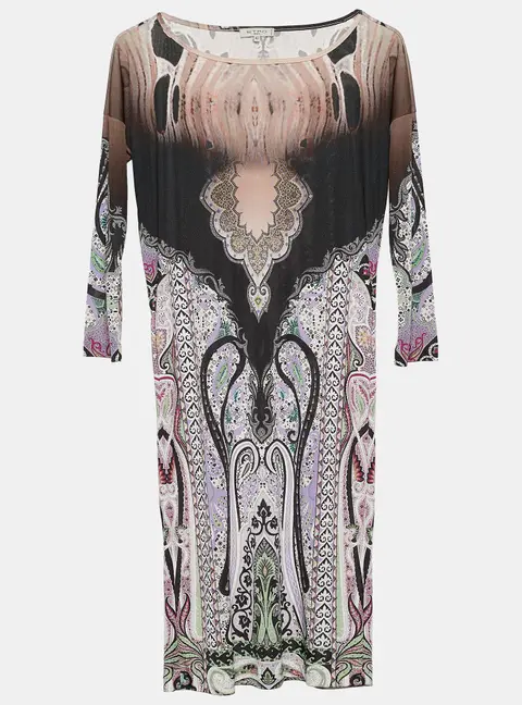 Etro Multicolor Printed Jersey Shift Dress M