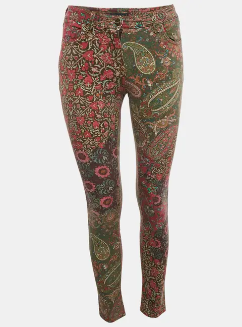 Etro Multicolor Printed Denim Jeans S Waist 27"