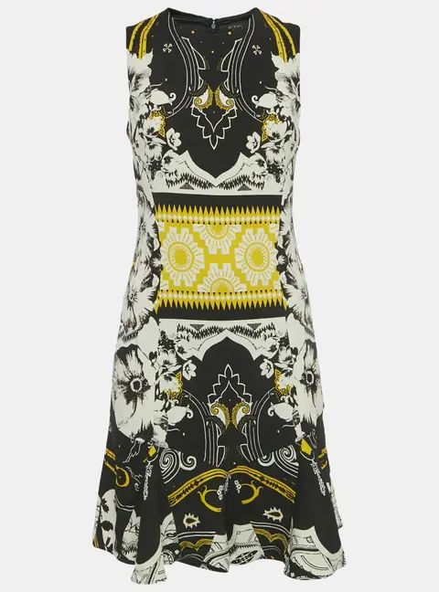 Etro Multicolour Paisley Print Crepe Mini Dress M