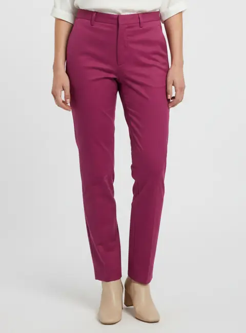 Etro Pink Cotton Straight Fit Trousers L
