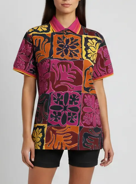 Etro Multicolor Paisley Print Cotton Pique Polo T-Shirt S