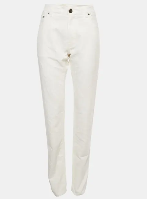 Etro White Denim Regular Fit Jeans L / Waist 34"