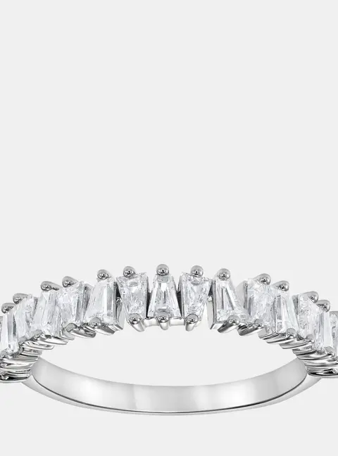 14K White Gold  Lab Grown Diamond Band (0.78 cts)