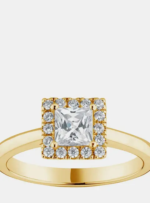 0.7ct 14k Yellow Gold Lab Grown Diamond Engagement Ring