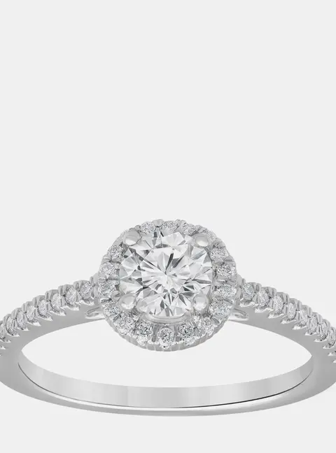 1.01ct 14k White Gold Lab Grown Diamond Engagement Ring