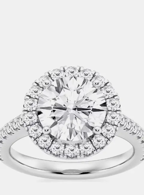 1.45ct 14k White Gold Lab Grown Diamond Engagement Ring