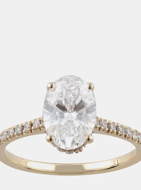 1.95ct 14k Yellow Gold Lab Grown Diamond Engagement Ring