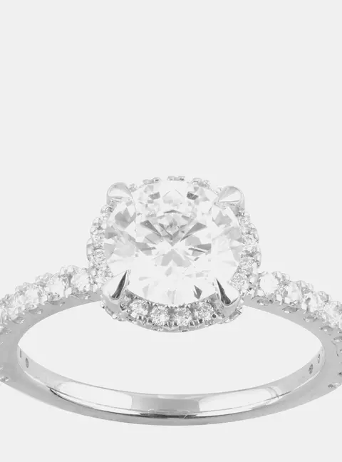 2.23ct 14k White Gold Lab Grown Diamond Engagement Ring