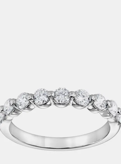 0.5ct 14k White Gold Lab Grown Diamond Band