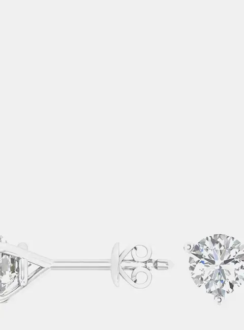1.5ct 14k White Gold Lab Grown Diamond Martini Stud Earring