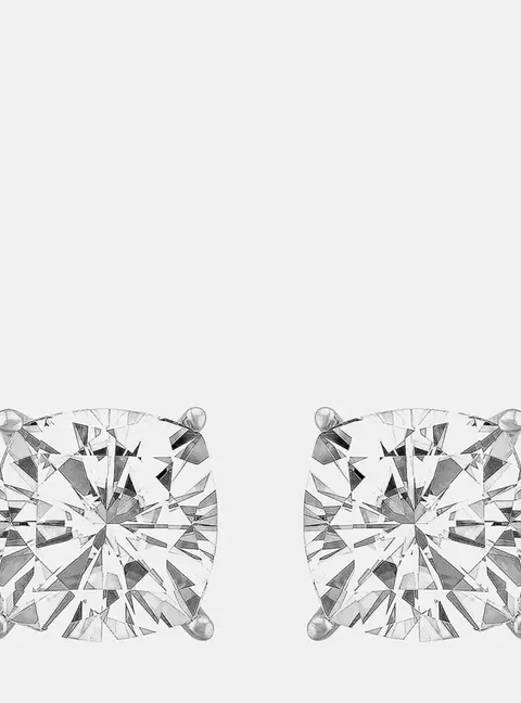 1.95ct 14k White Gold Lab Grown Diamond Basic Stud Earring