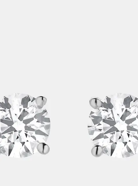 1.95ct 14k White Gold Lab Grown Diamond Basic Stud Earring
