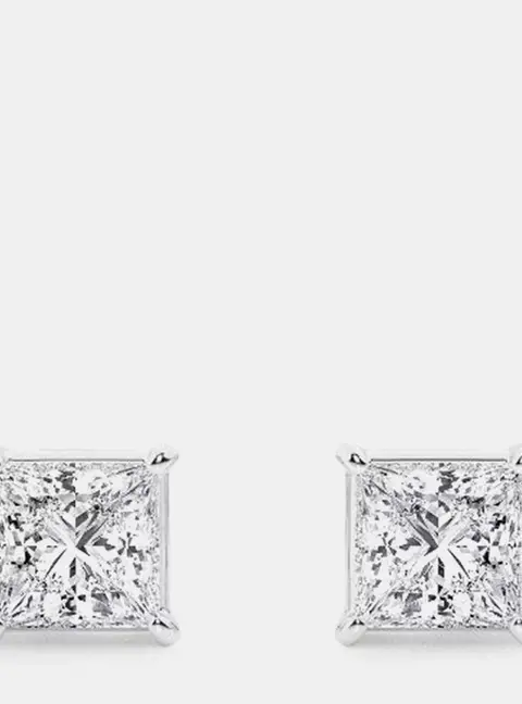 1.2ct 14k White Gold Lab Grown Diamond Basic Stud Earring