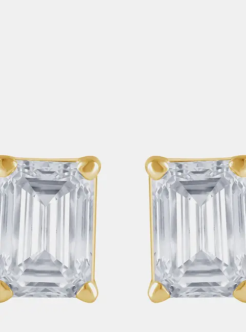 2ct 14k White Gold Lab Grown Diamond Basic Stud Earring