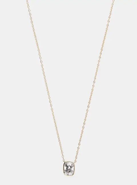 1.17ct 14k Yellow Gold Lab Grown Diamond Solitaire Pendant