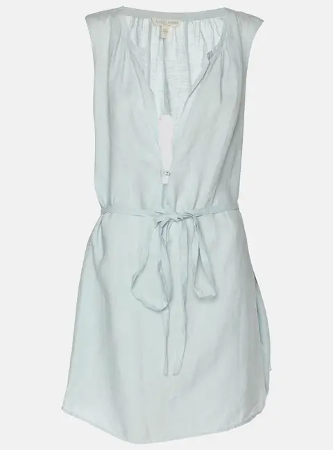 Eileen Fisher Blue Linen Dress XXL