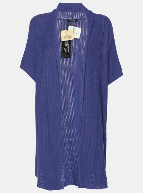 Elena Miro Blue Knit Cardigan L