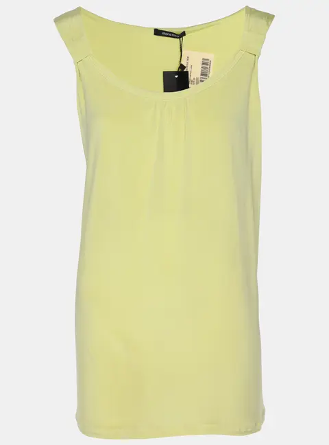 Elena Miro Yellow Jersey Sleeveless Top XL