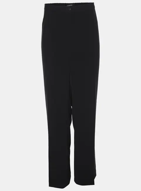 Elena Miro Navy Blue Crepe Straight Trousers XXL