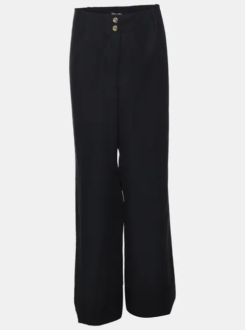 Elena Miro Navy Blue Cotton Pants XXL