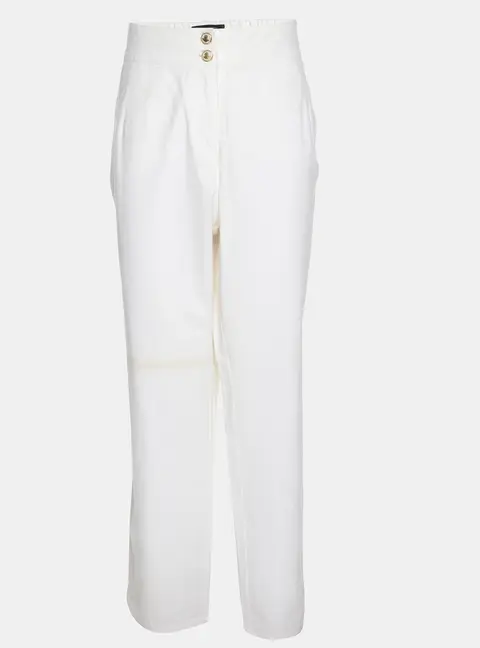 Elena Miro White Jersey Pants XXL