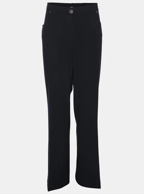 Elena Miro Navy Blue Jersey Crystal Embellished Pants XXL