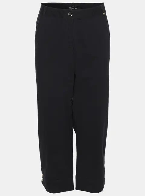 Elena Miro Navy Blue Cotton Pants XXL