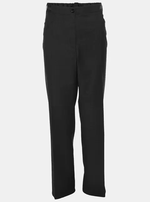 Elena Mire Dark Grey Wool Blend Trousers XXL