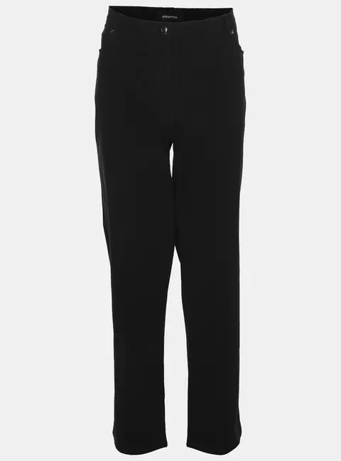 Elena Miro Black Denim Embellished Jeans XXL