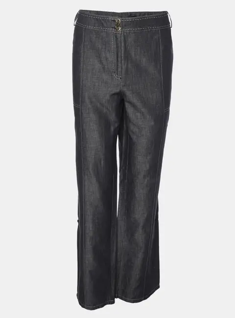Elena Miro Blue Linen Blend Pants XXL