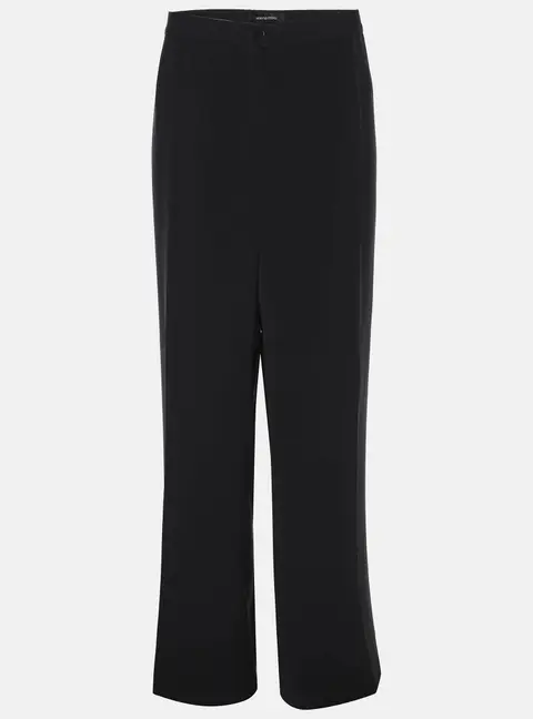 Elena Miro Black Crepe Straight Pants XXL