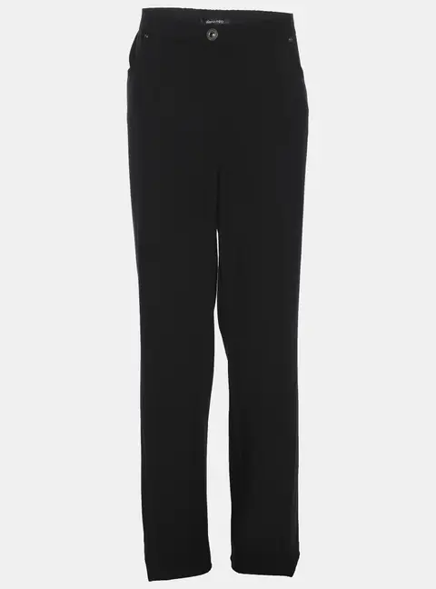 Elena Miro Black Jersey Straight Pants XXL