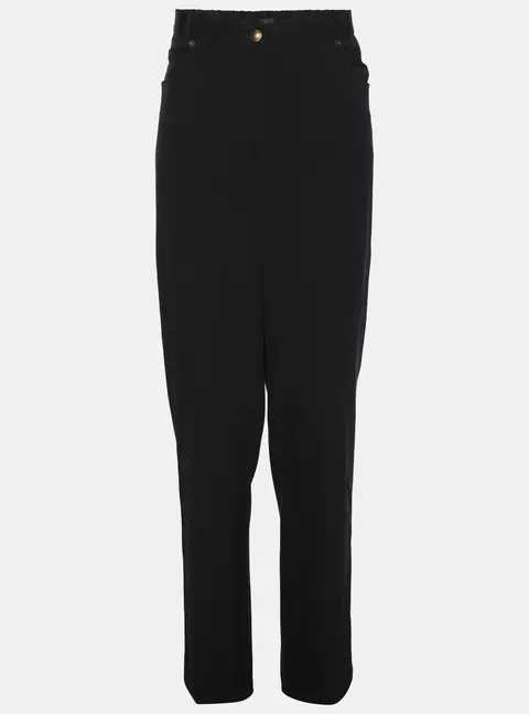 Elena Miro Black Jersey Straight Pants XXL