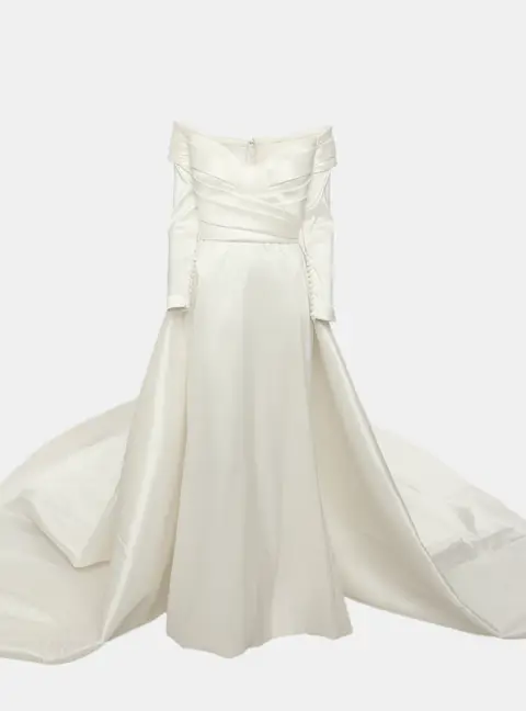 Elie Saab Pearl Satin Wedding Gown S