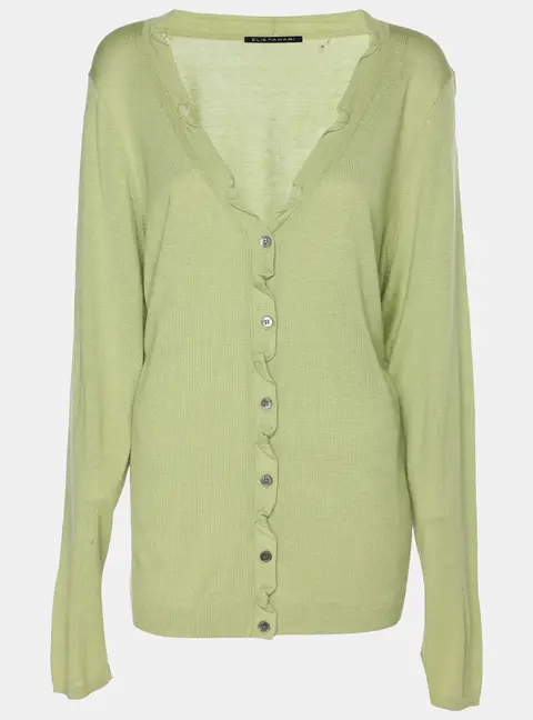 Elie Tahari Green Stretch Knit Sammy Long Sleeve Sweatshirt XXL