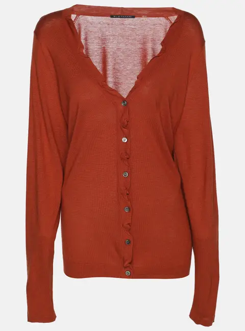 Elie Tahari Bronze Stretch Knit Sammy Long Sleeve Shirt XXL