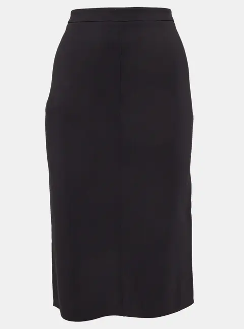Elisabetta Franchi Black Crepe Pencil Skirt M