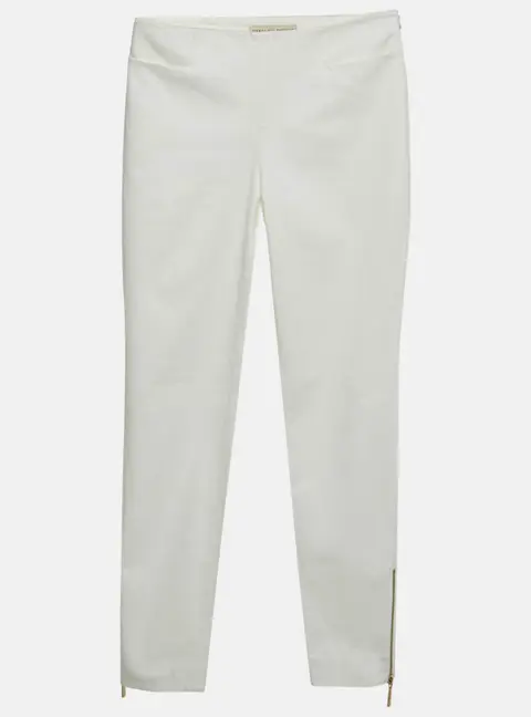 Emilio Pucci White Cotton Gabardine Trousers S