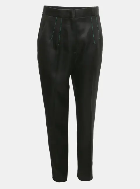 Emilio Pucci Black Wool Blend Trousers M