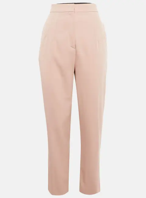 Emilio Pucci Pink Wool Pleated Trousers M