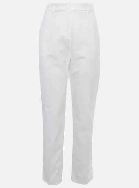 Emilio Pucci White Taffeta Trousers M