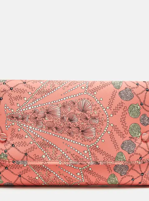 Emilio Pucci Multicolor Printed Fabric Flap Pouch